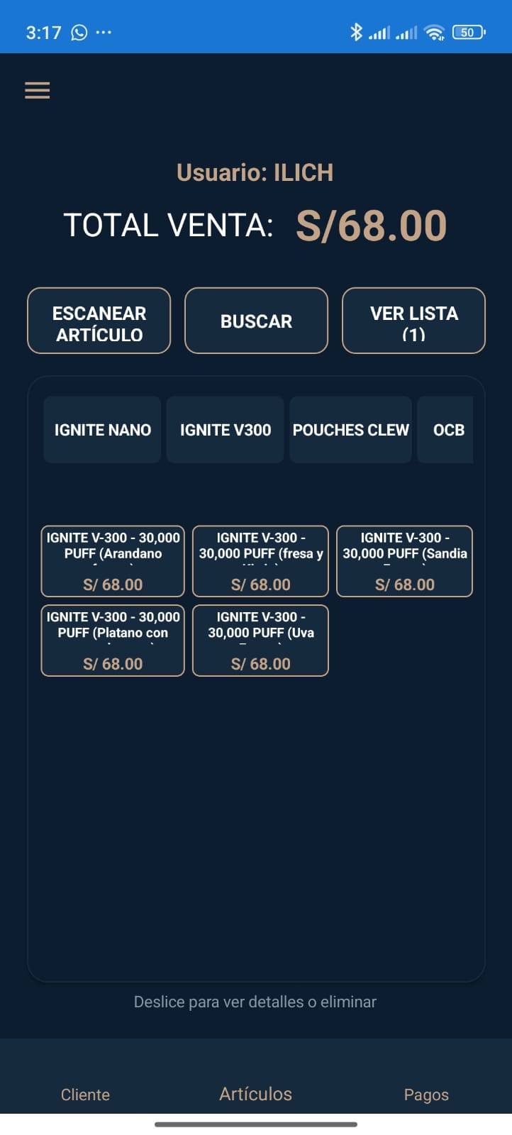 POS - Catálogo de productos