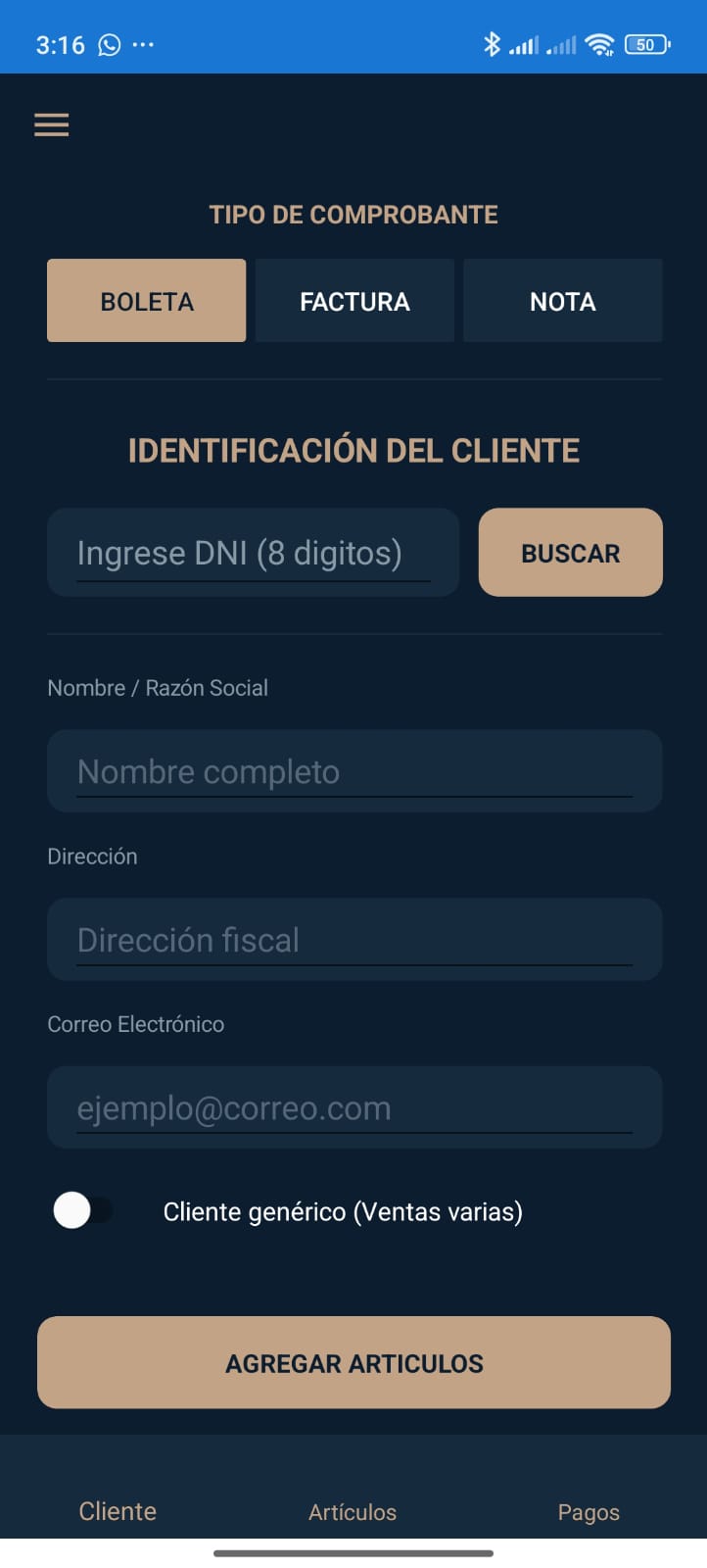 POS - Facturación electrónica